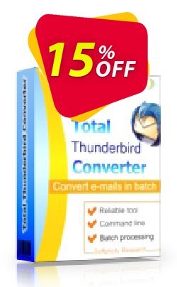 Coolutils Total Thunderbird Converter - Site License  Coupon discount 15% OFF Coolutils Total Thunderbird Converter (Site License), verified - Dreaded discounts code of Coolutils Total Thunderbird Converter (Site License), tested & approved