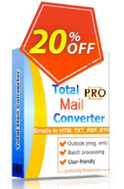 20% OFF Coolutils Total Mail Converter Pro - Commercial License  Coupon code