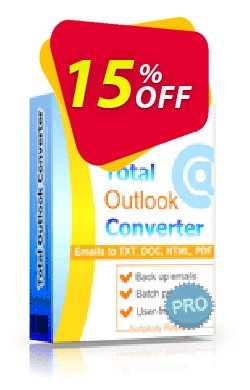 Coolutils Total Outlook Converter Pro Coupon, discount 30% OFF JoyceSoft. Promotion: 