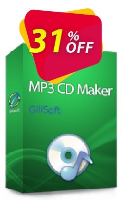 31% OFF GiliSoft MP3 CD Maker Coupon code