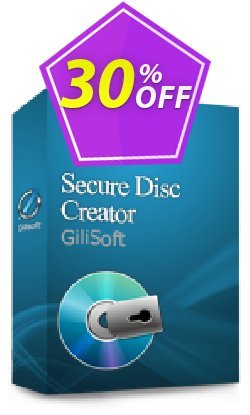 30% OFF Gilisoft Secure Disc Creator  - 50 PC / Lifetime Coupon code
