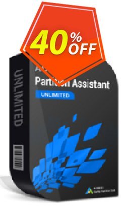 AOMEI Partition Assistant Unlimited + Lifetime Upgrade Coupon discount 38% OFF AOMEI Partition Assistant Unlimited + Lifetime Upgrade, verified - Awesome deals code of AOMEI Partition Assistant Unlimited + Lifetime Upgrade, tested & approved