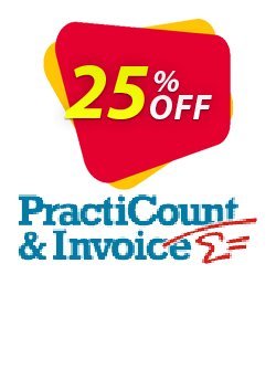 PractiCount and Invoice Standard Edition Site License Coupon, discount Coupon code PractiCount and Invoice (Standard Edition - Site License) - 25% OFF. Promotion: PractiCount and Invoice (Standard Edition - Site License) - 25% OFF offer from Practiline