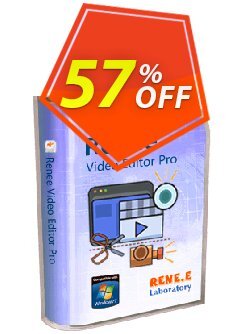 57% OFF Renee Video Editor Pro - 3 PC Lifetime Coupon code