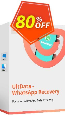 80% OFF Tenorshare UltData WhatsApp Recovery - 1 Month License  Coupon code