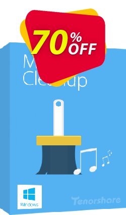 70% OFF Tenorshare iTunes Music Cleanup - Unlimited PCs  Coupon code