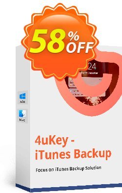 Tenorshare 4uKey iTunes Backup for Mac - Unlimited License Coupon, discount discount. Promotion: coupon code