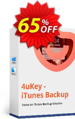 Tenorshare 4uKey iTunes Backup - 6-10 Devices Coupon, discount discount. Promotion: coupon code