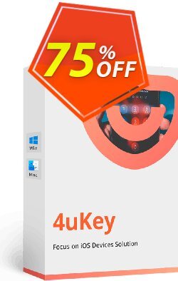 75% OFF Tenorshare 4uKey - Lifetime License  Coupon code