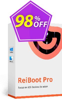98% OFF Tenorshare ReiBoot Pro - 6-10 Devices  Coupon code