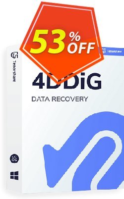 53% OFF Tenorshare 4DDiG Mac Data Recovery - 1 Year License  Coupon code