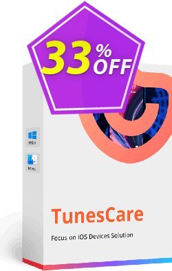 33% OFF Tenorshare TunesCare Pro - 1 Month License Coupon code