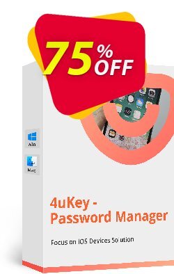 Tenorshare 4uKey Password Manager Coupon discount 68% OFF Tenorshare 4uKey Password Manager, verified - Stunning promo code of Tenorshare 4uKey Password Manager, tested & approved