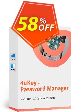 58% OFF Tenorshare 4uKey Password Manager - Lifetime License Coupon code