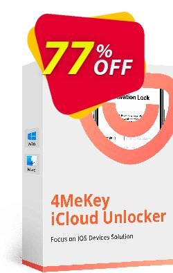 77% OFF Tenorshare 4MeKey - Lifetime License  Coupon code