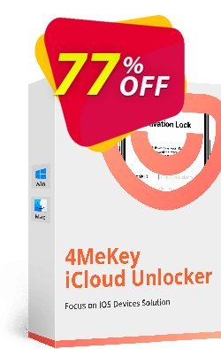 77% OFF Tenorshare 4MeKey - 1 Month License  Coupon code