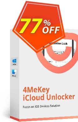 77% OFF Tenorshare 4MeKey - 1 Month License  Coupon code