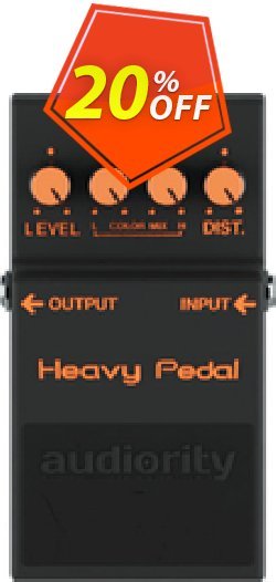 20% OFF Audiority Heavy Pedal Coupon code