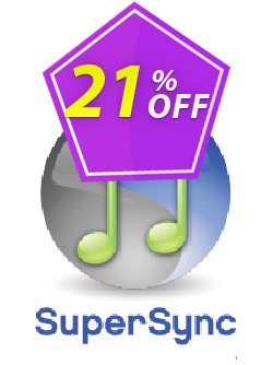 21% OFF SuperSync iTunes Library Manager Coupon code