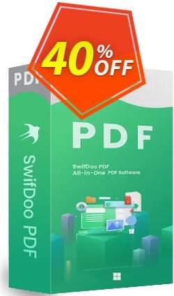 40% OFF SwifDoo PDF Perpetual - 2 PCs  Coupon code