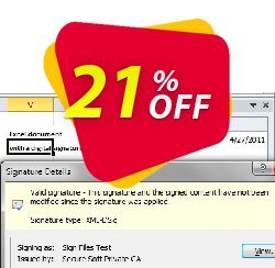 21% OFF DOCX Signer Coupon code