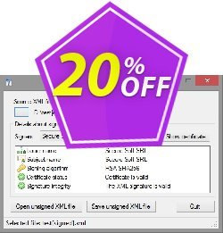 20% OFF XML Signer Coupon code