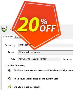 20% OFF Time Stamp Server Coupon code