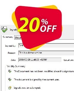 20% OFF Time Stamp Server Coupon code