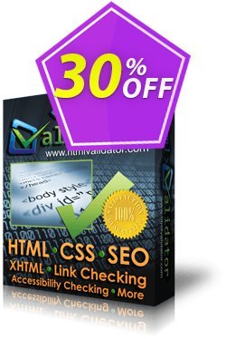 30% OFF CSS HTML Validator Professional Coupon code