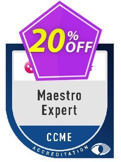 20% OFF Maestro Expert - CCME  Coupon code