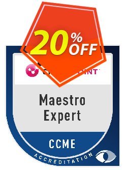 20% OFF Maestro Expert - CCME Exam Coupon code