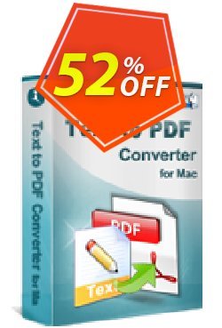 iStonsoft Text to PDF Converter for Mac Coupon, discount 60% off. Promotion: 