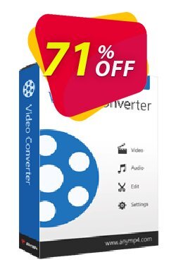 71% OFF AnyMP4 Video Converter Lifetime Coupon code