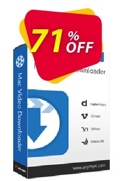 71% OFF AnyMP4 Mac Video Downloader Coupon code