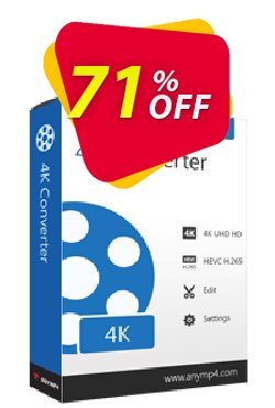 71% OFF AnyMP4 4K Converter Coupon code