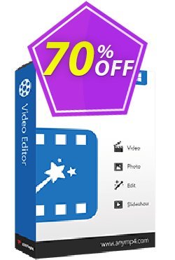 70% OFF AnyMP4 Video Editor Coupon code