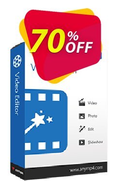 70% OFF AnyMP4 Video Editor Coupon code