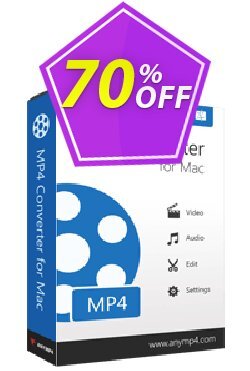 70% OFF AnyMP4 MP4 Converter for Mac Lifetime Coupon code