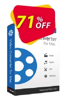 71% OFF AnyMP4 Video Converter for Mac Coupon code