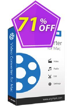 71% OFF AnyMP4 Video Converter for Mac Coupon code