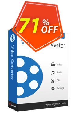 71% OFF AnyMP4 Video Converter Coupon code