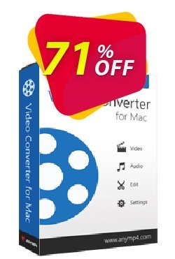 71% OFF AnyMP4 Video Converter for Mac Lifetime Coupon code