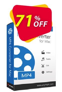 71% OFF AnyMP4 MP4 Converter for Mac Coupon code