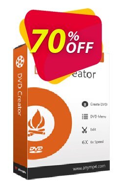 70% OFF AnyMP4 DVD Creator Lifetime Coupon code