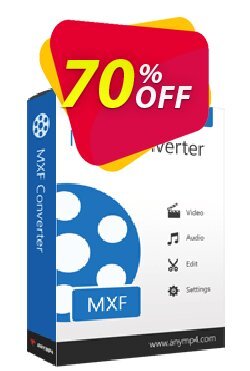 70% OFF AnyMP4 MXF Converter Coupon code