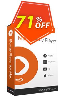 71% OFF AnyMP4 Mac Blu-ray Player lifetime Coupon code