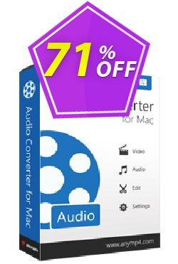 71% OFF AnyMP4 Audio Converter for Mac Lifetime Coupon code