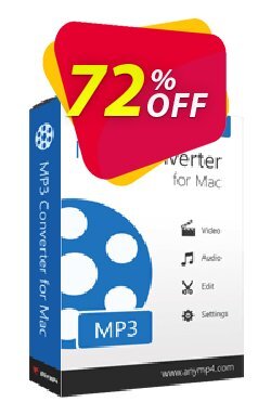 72% OFF AnyMP4 MP3 Converter for Mac Coupon code