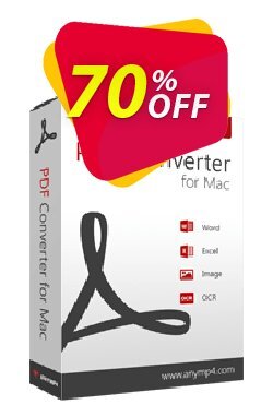 70% OFF AnyMP4 PDF Converter for Mac Coupon code