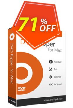 71% OFF AnyMP4 DVD Ripper for Mac Coupon code